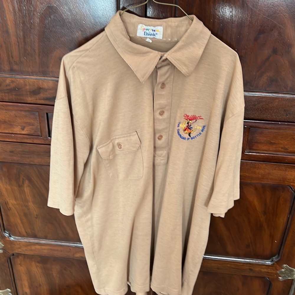 Spectrum by Etonic XL old school vintage retro style short sleeve polo thin